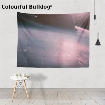 

Luxury Universe Psychedelic Starry Tapestry Wall Covering Art Galaxy Earth Whirlpool Decorative Blanket Apartment Living Room