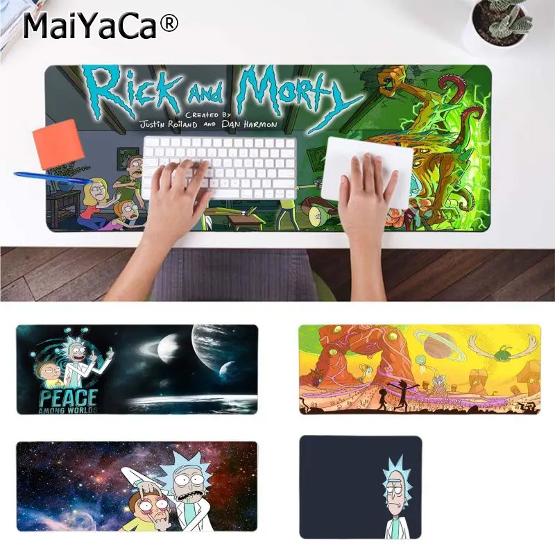 

MaiYaCa New Design Hot Popular Cartoon Manga Anime Rick and Morty Computer Gaming Mousemats Durable Rubber Mouse Mat Pad
