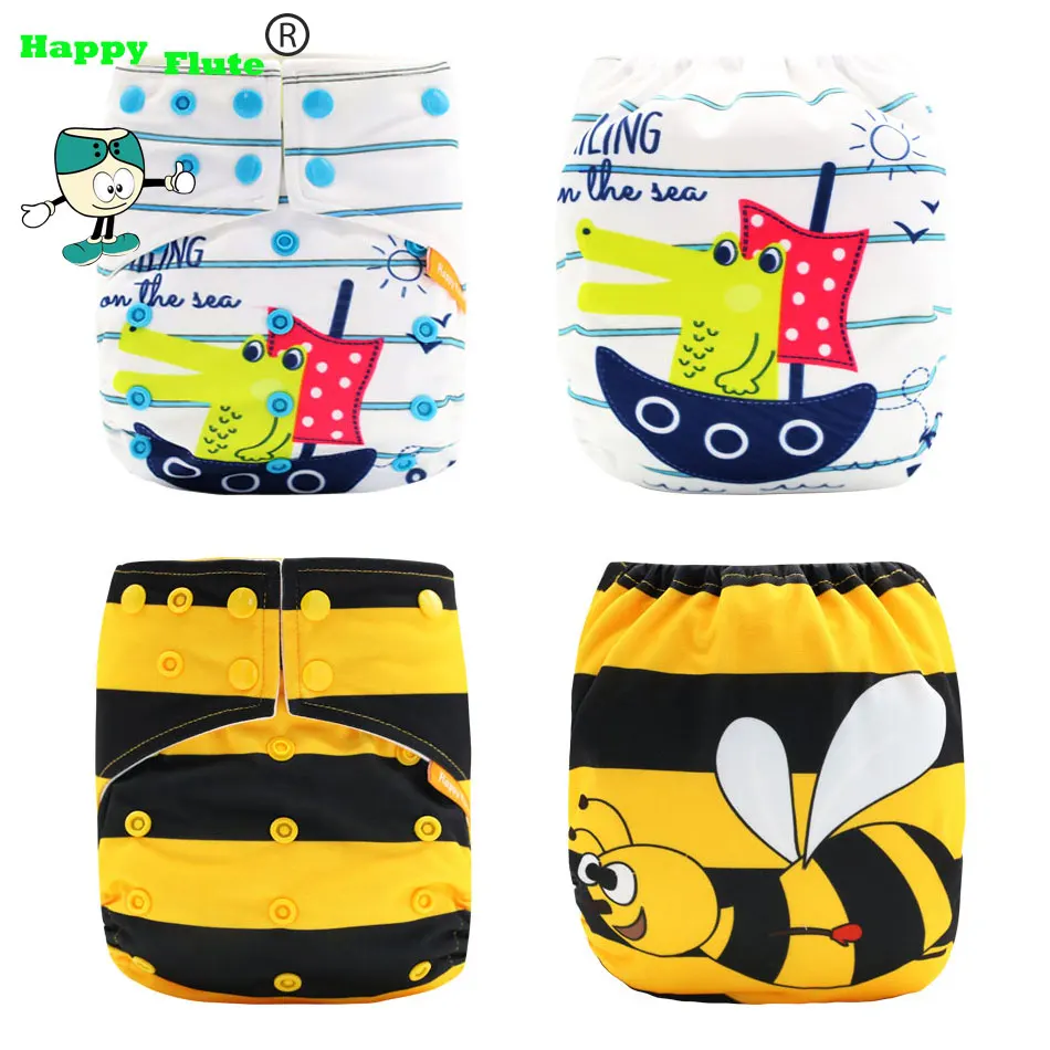 HappyFlute 2017 Baby One Size Fits All Pocket AIO Cloth Diaper Nappy