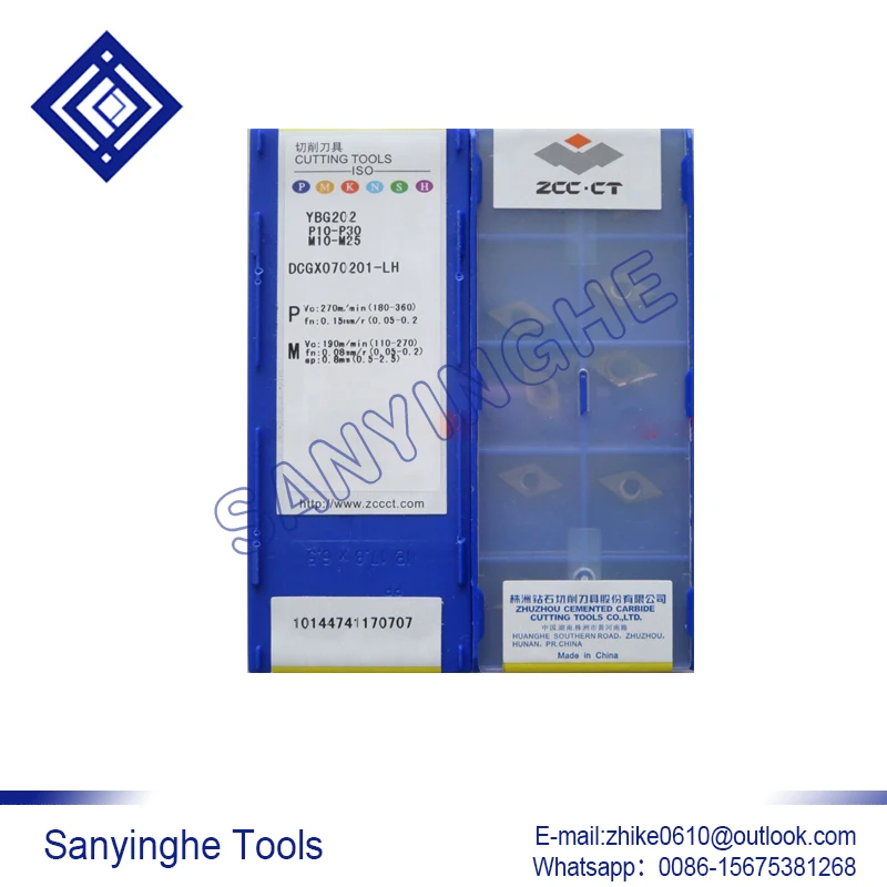 

10pcs/lots YBG202 DCGX070201-LH cnc carbide turning inserts