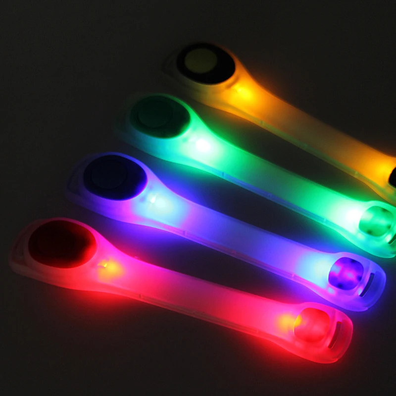 Cycling Running Jogging LED Flashing Safety Night Reflective Belt Strap Arm Band
