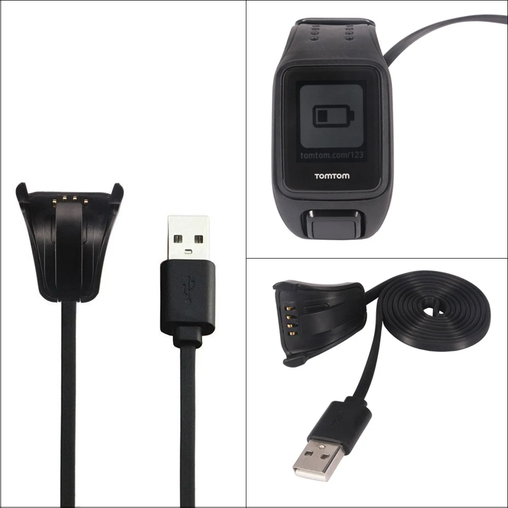 Charger for TomTom Spark cardio Smart Watch USB Cradle Replacement Accessories Fast Charging Dock | Электроника