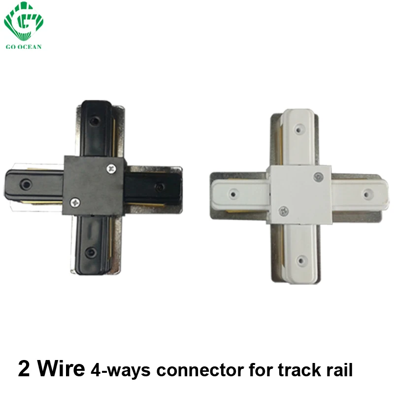 Buy Track Lighting Track Rail Connector 4 Way Black