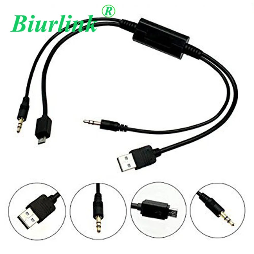 Biurlink USB 3.5mm Audio Jack Aux Adapter Interface Lead Cord to 3.5MM Audio  Jack and Micro USB for Android Phones for BMW MINI|aux adapter|adapter aux  usbadapter usb aux - AliExpress