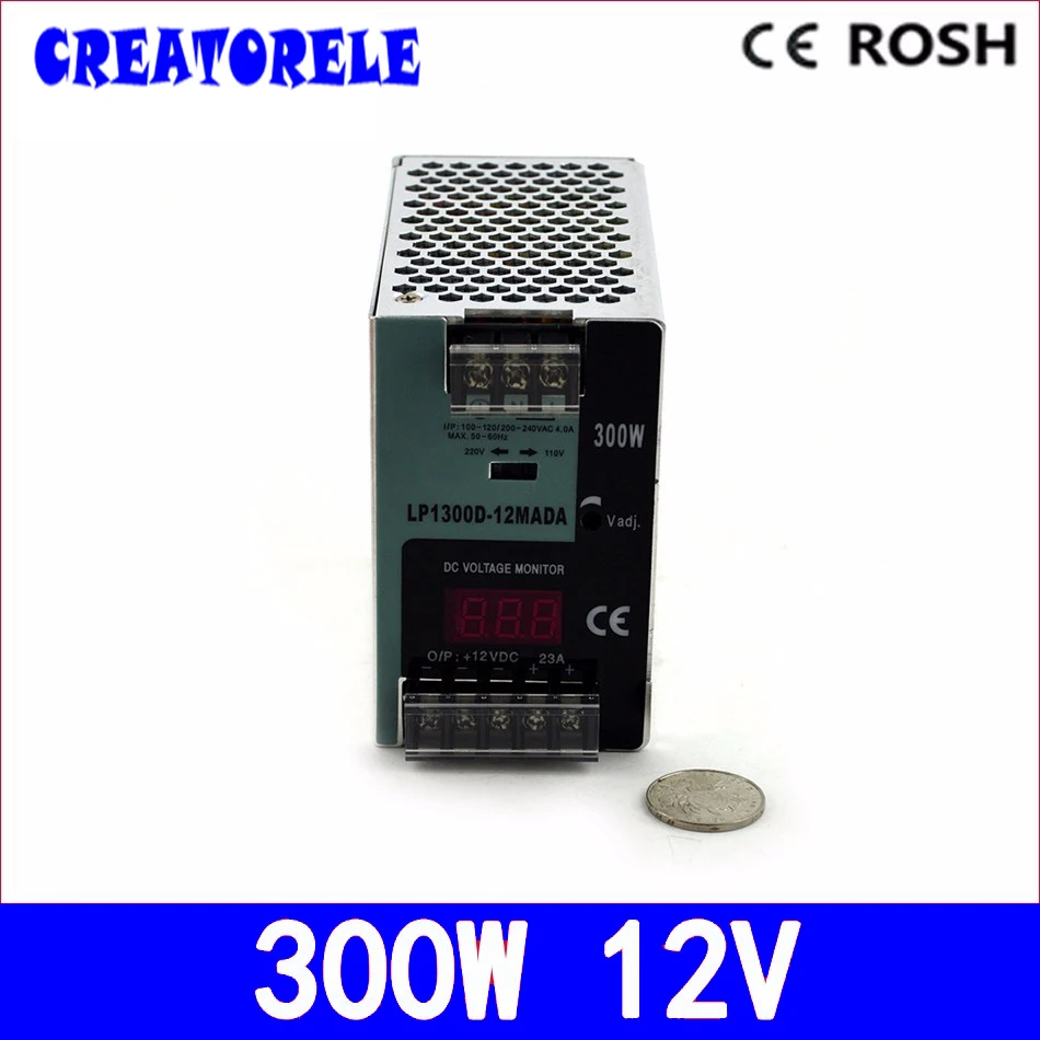 ac to dc -LP-300-12 300W 12V 25A din rail Digital display StrLP light Led driver source switching power supply volt ac to dc -LP-300-12 300W 12V 25A din rail Digital display StrLP light Led driver source switching power supply volt