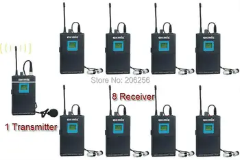 

For audio-visual education 685-697Mhz 32 UHF PLL Wireless tour guide system voice device teaching earphones