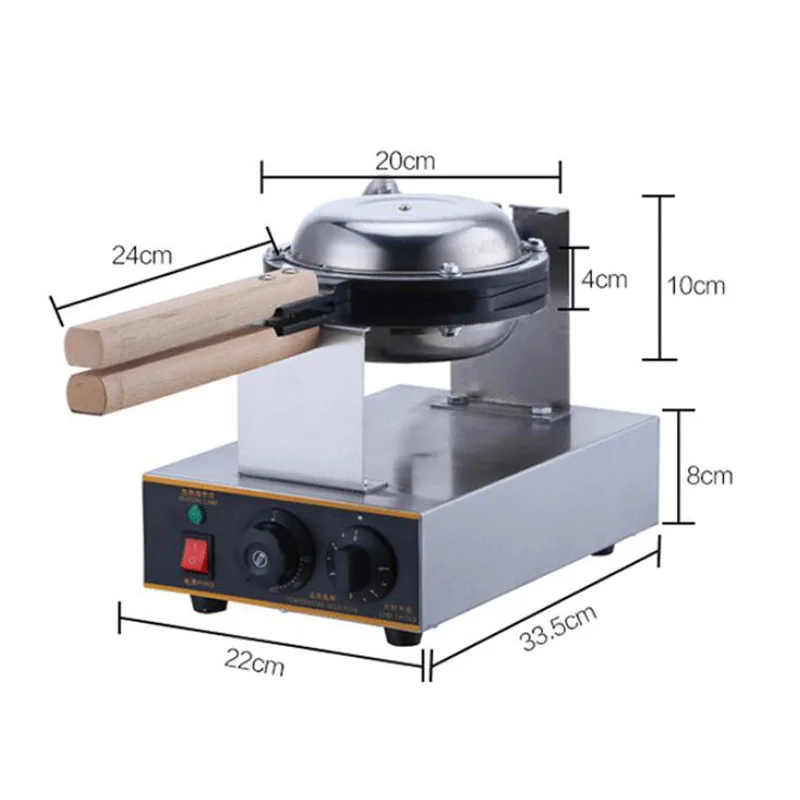 Hoodakang Коммерческая электрическая машина для яиц вафельница из Гонконга яйцеобразный шарик слоеный торт