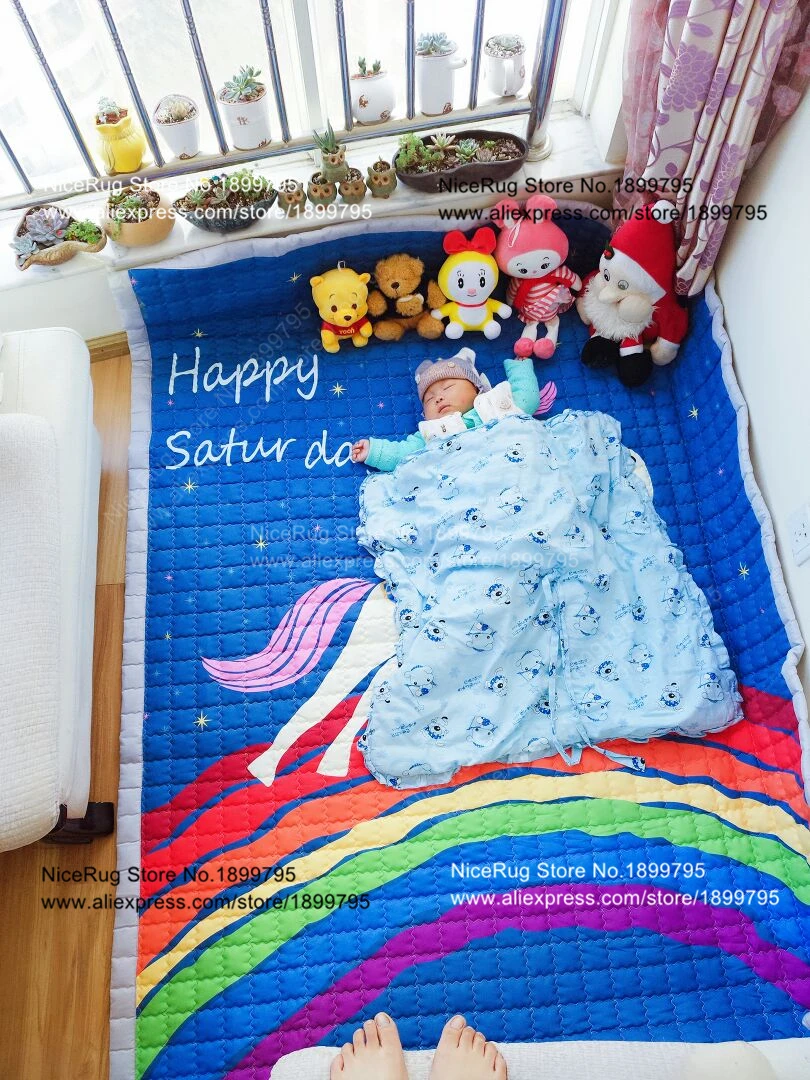 NC107 review KIDS sit on mat 6 rainbow