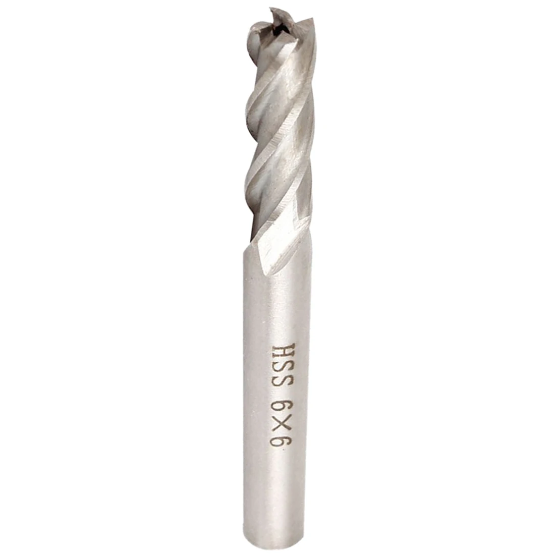 

WSFS Hot 4 Pcs 6mm HSS Straight Shank 4 Flute End Mill Milling Cutter Tool