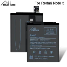 PINZHENG аккумулятор мобильного телефона для Xiaomi Redmi Note 3 Батарея BM46 Note 3 большой емкости сменные батареи