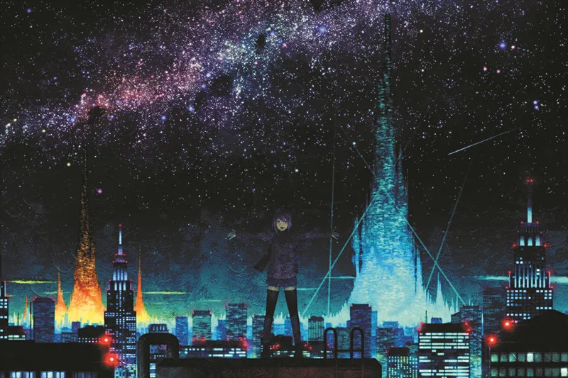Get Anime City Night Images