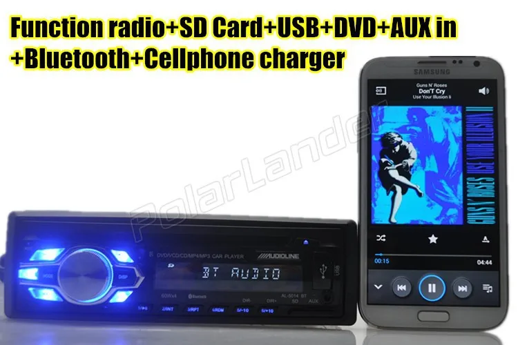 new car radio DVD VCD CD player built in bluetooth 12V audio DVD player