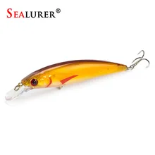SEALURER Floating Wobbler Laser Minnow Fish Lure 11CM 13 5G Artificial Plastic Pesca Hard Bait Carp