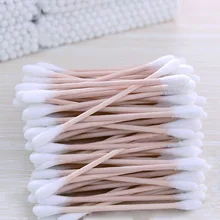 100 шт./упак. двойной головкой одноразовые ватные тампоны, палочки одноразовая кисть для нанесения маски для удаления тампоны-аппликаторы Чистка ушей Палочки Инструмент