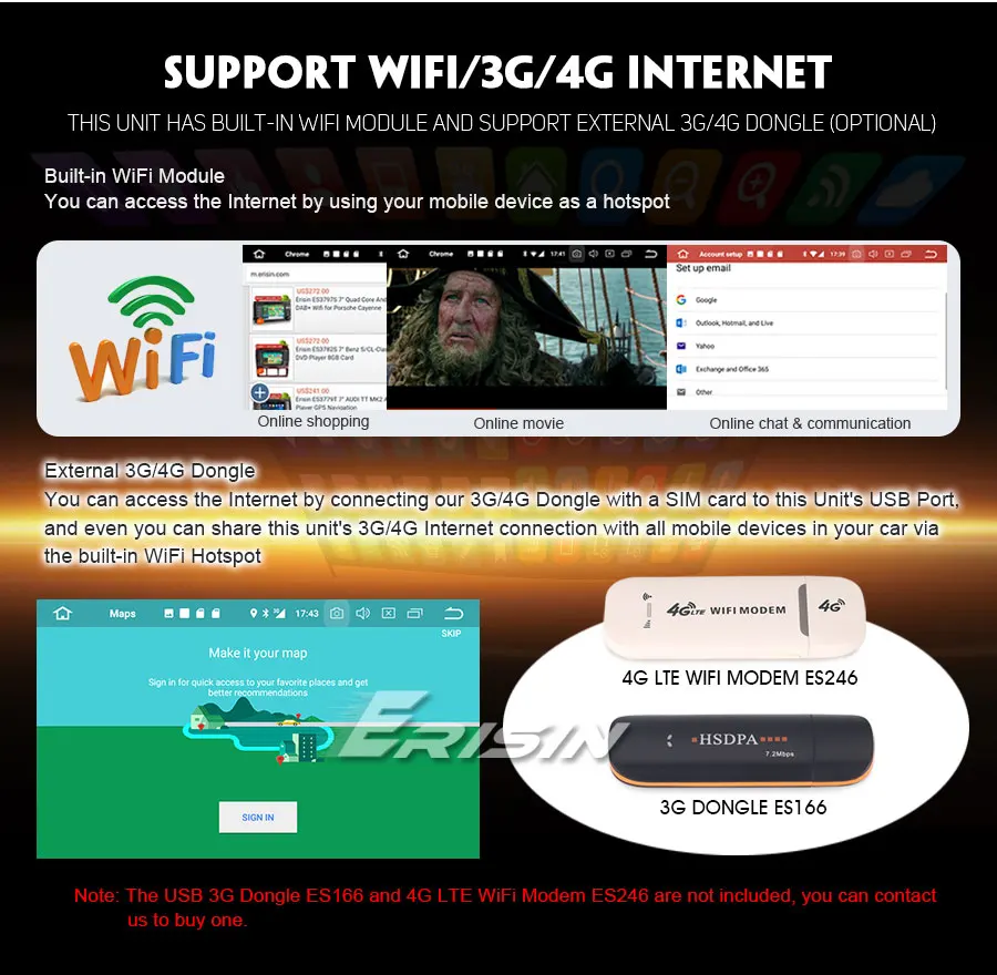 Discount Erisin ES7980E 7" Android 9.0 Car Stereo GPS DAB+ CD Canbus SatNav for Mercedes E/CLS/G W211 W219 W463 12