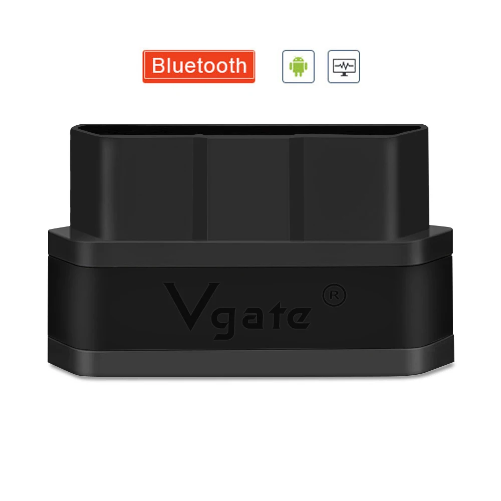 Vgate icar2 Bluetooth/Wifi OBD2 диагностический инструмент ELM327 V2.1 автомобильный диагностический сканер Mini elm 327 для IOS/PC/android - Цвет: Full Black-BT