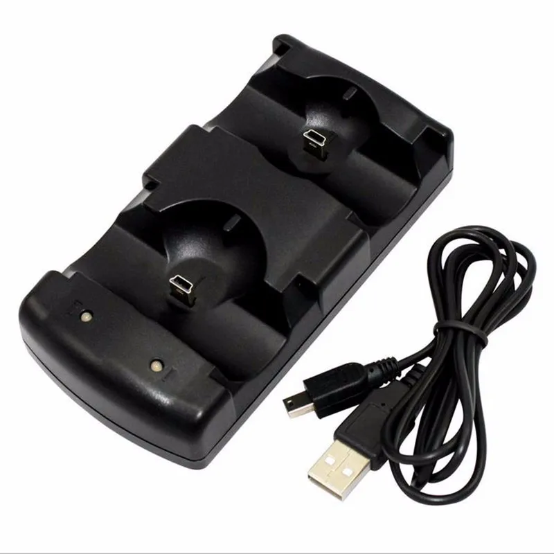2 в 1 двойной зарядки зарядное устройство для док-станции для sony PS3 Playstation 3 контроллер движения джойстик АК Батарея Зарядное устройство