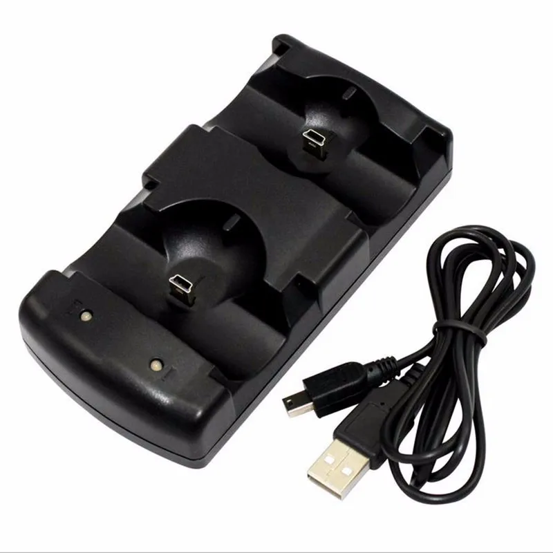 2 IN 1 Dual Charging Dock Station Charger for Sony PS3 Playstation 3 Move Controller Joystick