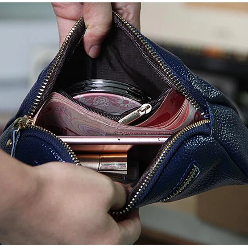 Genuine Leather Bag Women Clutches Casual Female Tote Women Bags Versatile Women Messenger Bags Mini Cross Body Bags LB494