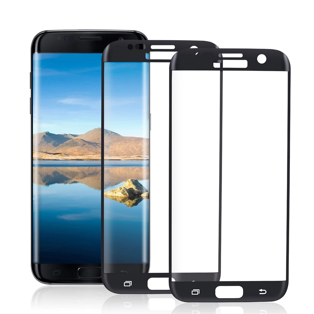 

Защитное стекло для Samsung Galaxy S7 edge, закаленное, с 3D изогнутыми краями