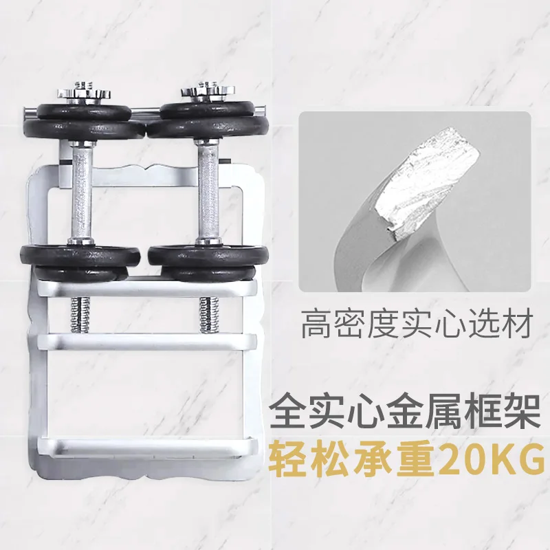  Avoid holing kitchen shelf hanging spice rack seasoning receive kitchen hang lever hook on the wall - 32870666033