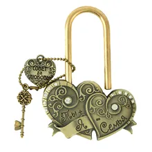 Сердце к сердцу. Ключ к любви Мемориал кулон в форме замка ремесла подарки. Церемония украшения, замок мост. "Вы+ мой замок Свадьба = 7"