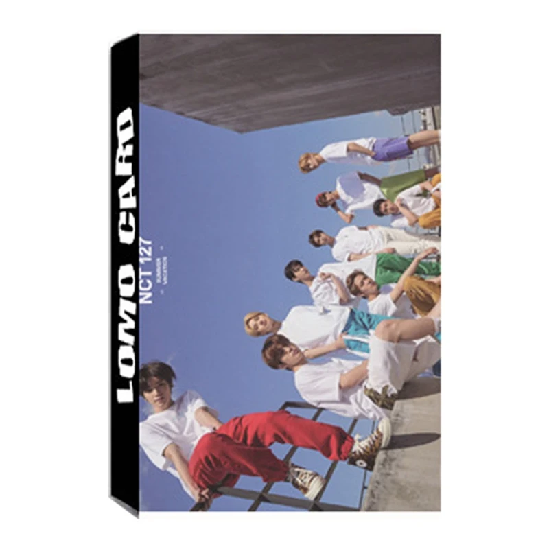 KPOP NCT коллективный альбом LOMO небольшие карты фото Фотокарта LOMO открытка-коробка
