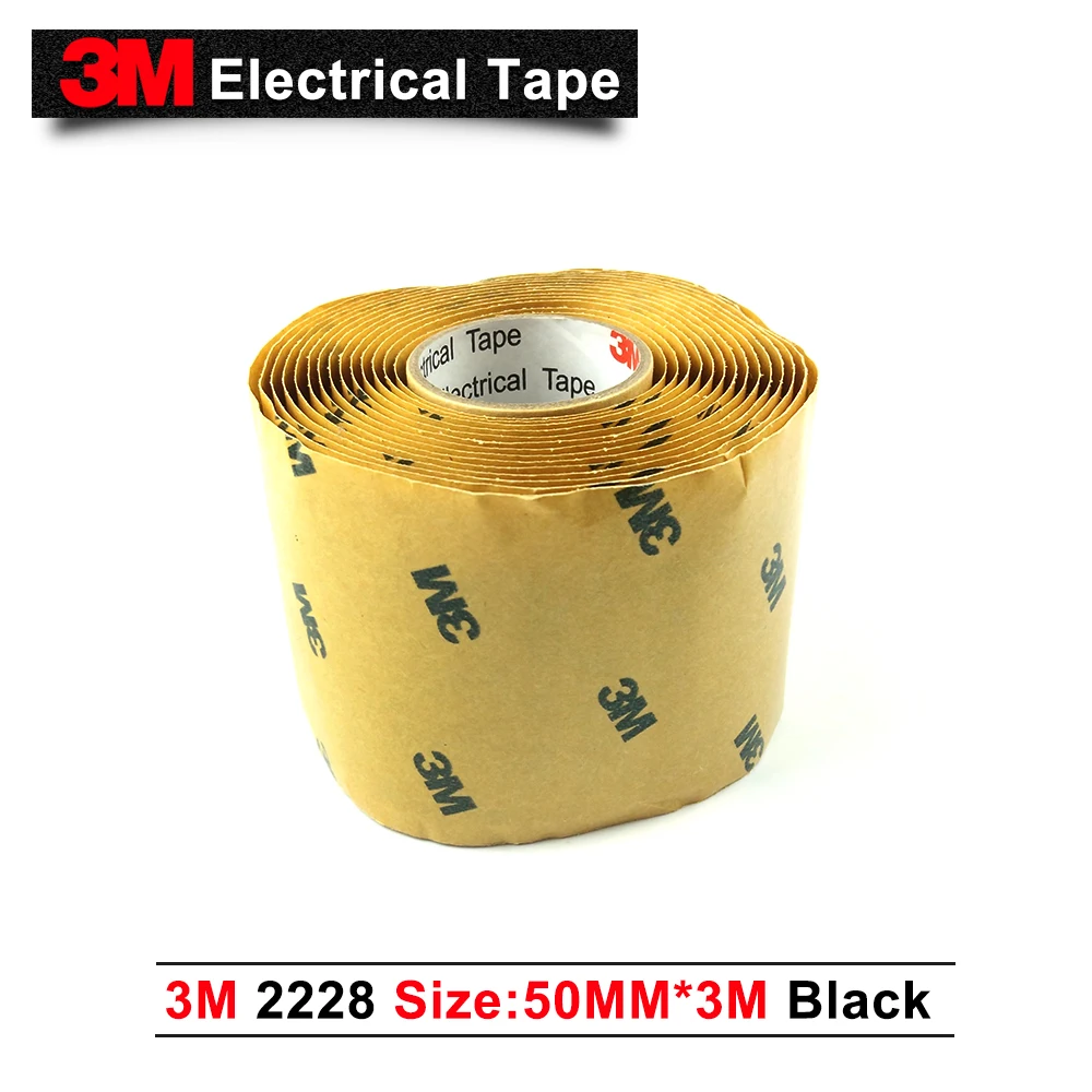 1 Roll (63mm*0.6m*3.18mm),3M 2228 self fusing electrical rubber tape