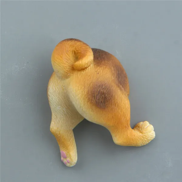 Cute Animals Pets Puppy Dog Butt Fridge Magnets Figures Pvc Toys - 7
