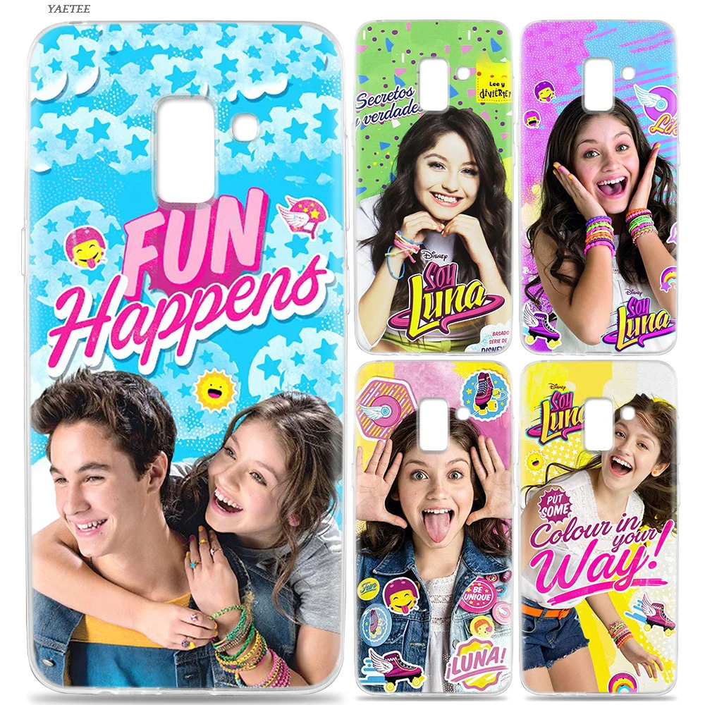 

YAETEE Soy Luna Girl Argentina Case for Samsung Galaxy J6 S9 S8 J8 J4 A6 A8 Plus J2 J3 J5 S7 S6 Edge 2018 2017 Note 9 8 Core