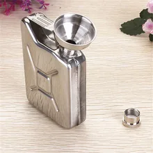 5 oz Licor Wedding Party Bar Drink Bottle Embudo Embudo de Acero Inoxidable Petaca Drinkware Botella de Licor Whisky Alcohol Cap