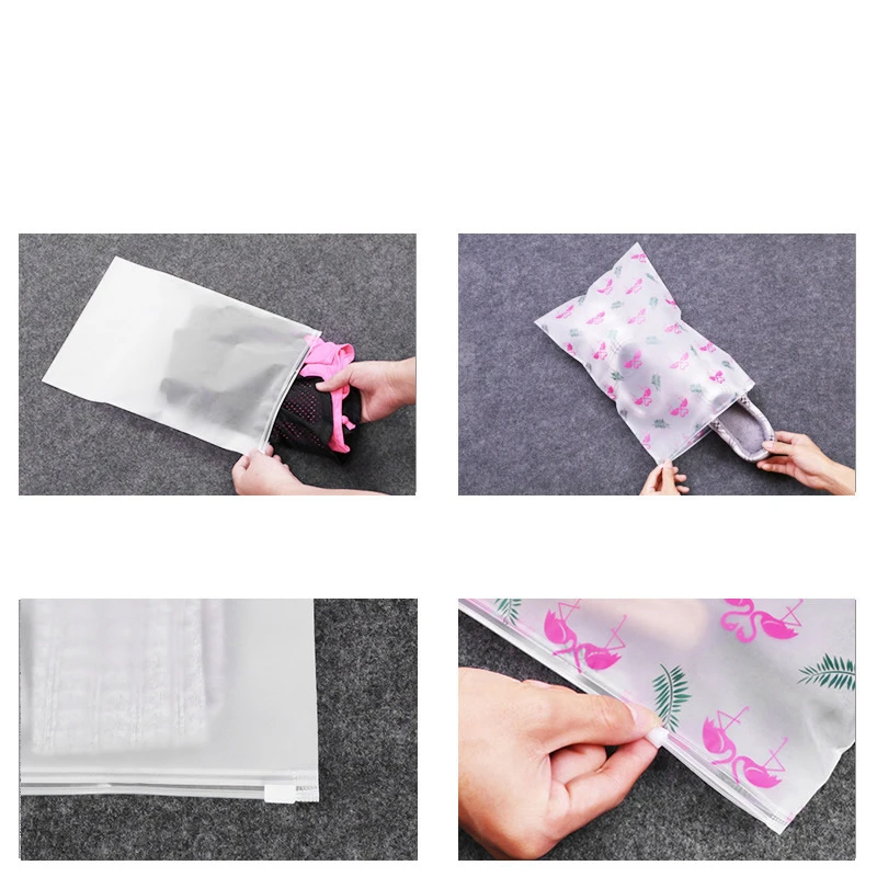 حقيبة مستحضرات تجميل أنيقة فلامنغو شفافة السفر حقيبة مستحضرات تجميل النساء سستة المكياج يد المنظم كيس التخزين غسل الزينة