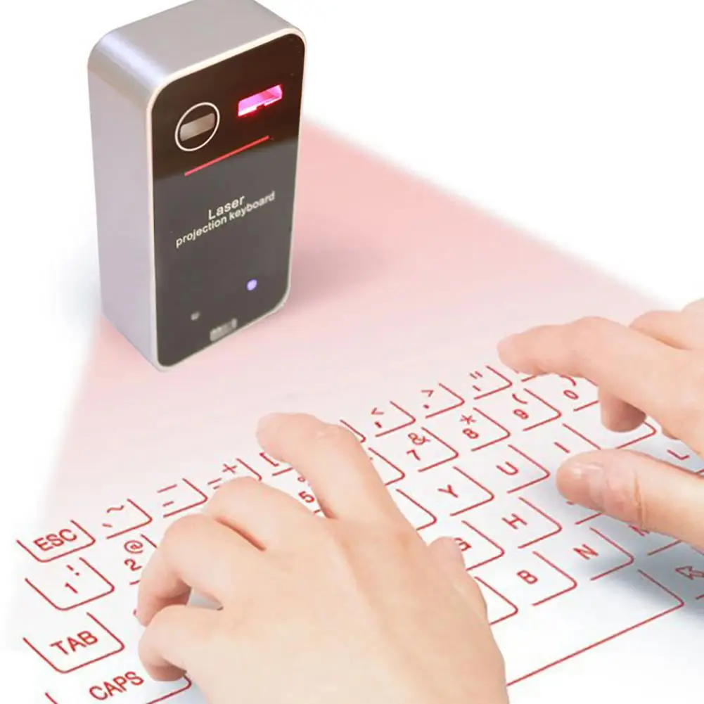 

Bluetooth Laser Projection Keyboard Virtual Keyboard For Smartphone PC Tablet Laptop Computer English Keyboard