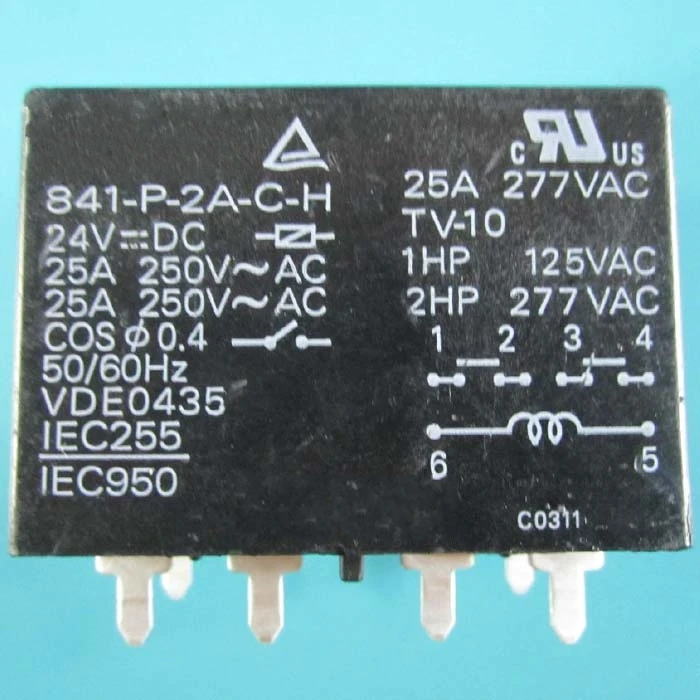 1 шт./лот 841-P-2A-C-H 12VDC реле 25A 6-контакт в наличии