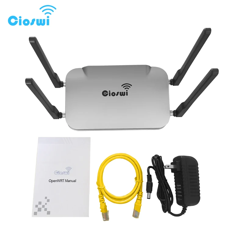 Cioswi wifi роутер высокого Мощность 1200 гигабитный wi-fi repeater 5 ГГц 802.11ac точка доступа Мобильный роутер wi-fi Openwrt Системы - Цвет: silver