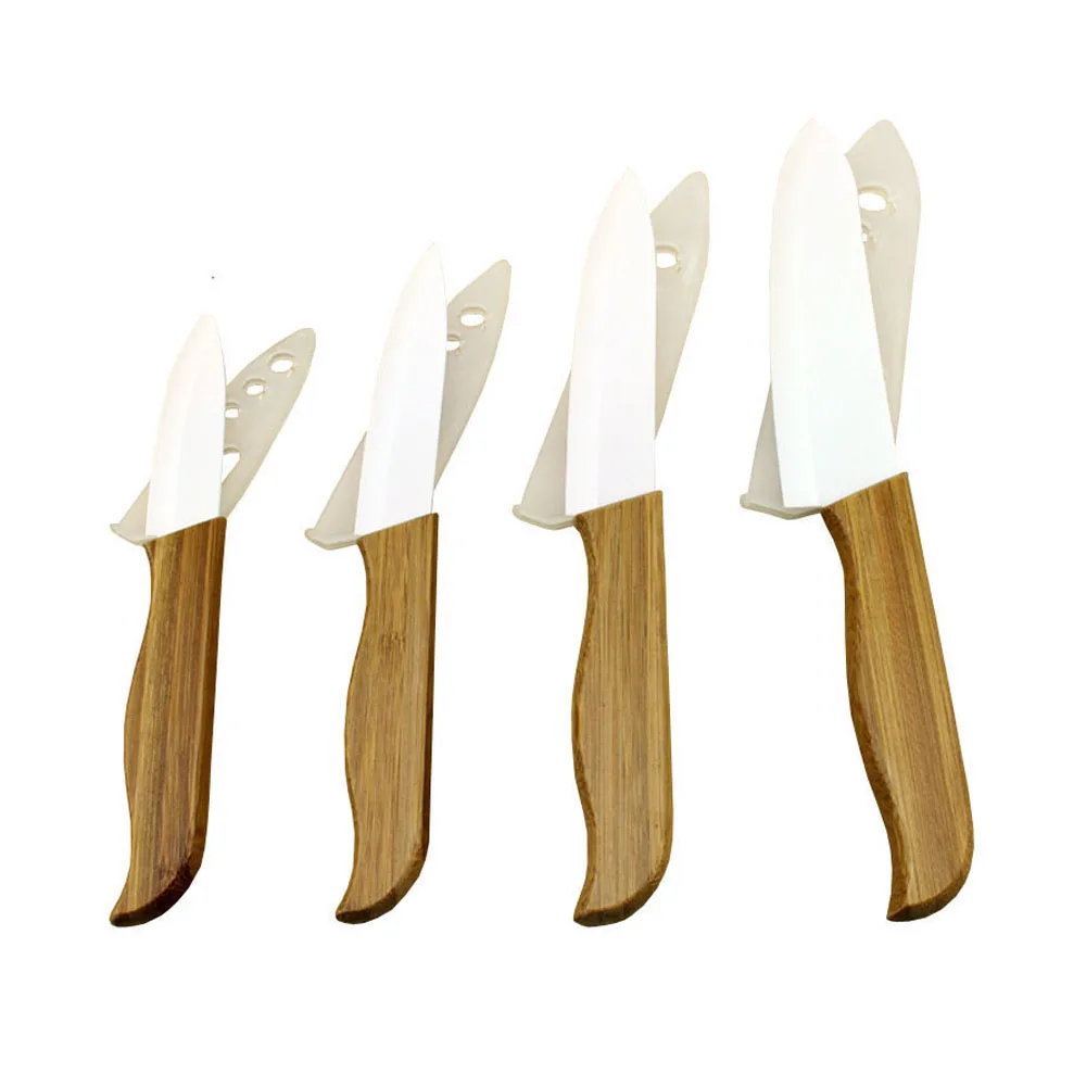 DOANTE Brand White Blade Ceramic Knife Set Kitchen Knives Set 3" 4" 5
