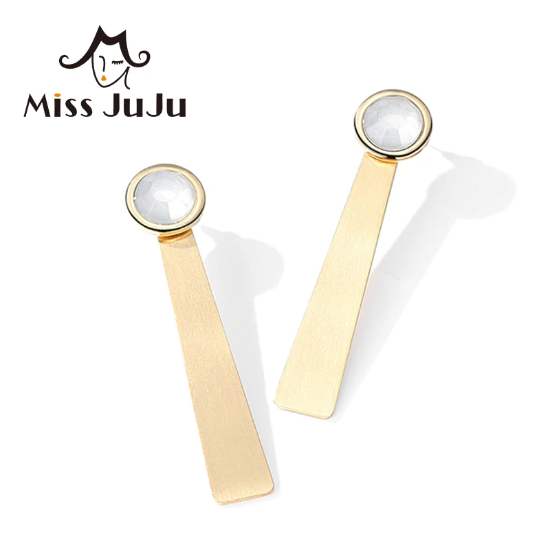 Мисс juju опал серьги для Для женщин длинные бар камень Серьги золото Модные