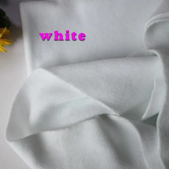 

White Double-sided Polar Fleece Fabric anti-pilling Hoodies Blankets Lining Fabric SOLD BY THE YARD FREE SHIPPING