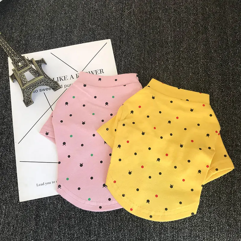 

Dog Spring Summer Clothes for Small Dogs Cute Sweater for Chihuahua French Bulldog Kawaii Outfit for Yorkshire Pet Puppy Shirt