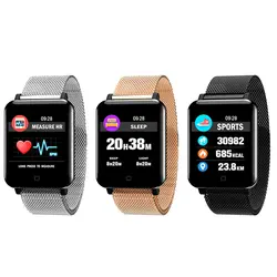 M19 группа спортивный режим трекер HD Цвет экран smartwatch сердечного ритма мониторы Смарт бизнес нержавеющая сталь наручные Смарт-часы