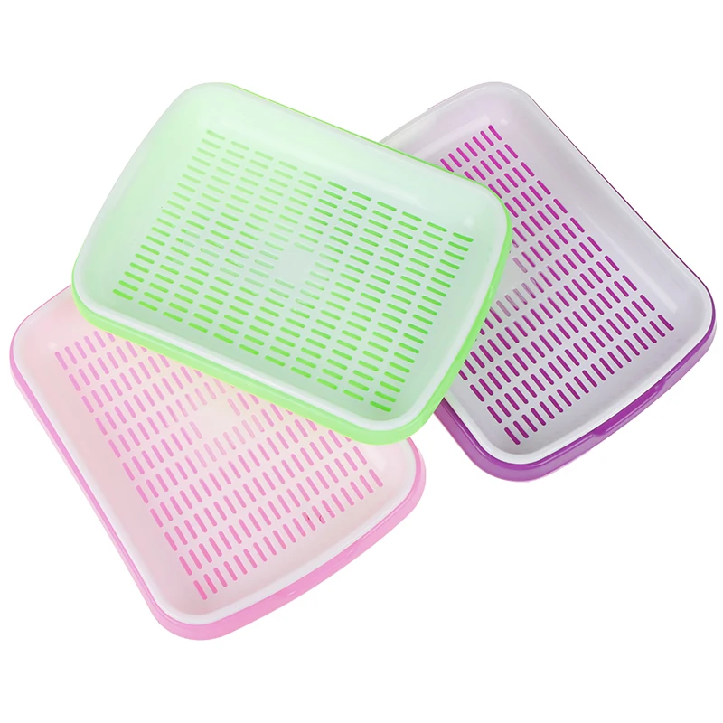 

Hydroponics Seed Germination Tray Seedling Tray Sprout Plate Grow Nursery Pots Tray Vegetable Seedling Pot Plastic Nursery Tray