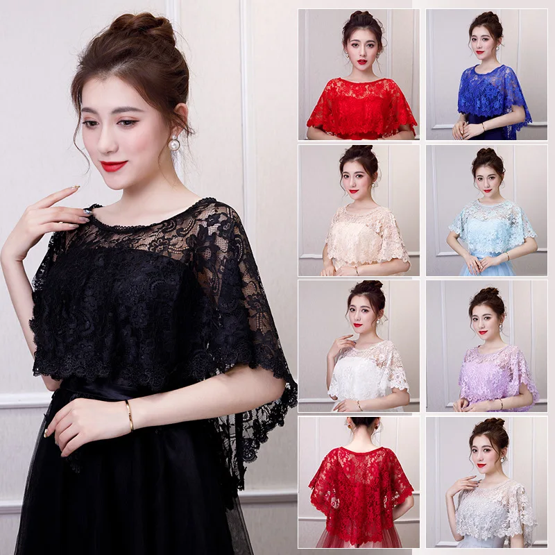 The Bride's Shawl Dress Is Covered With 