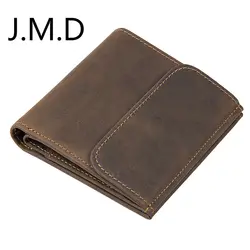 JMD Crazy Horse кожа Для мужчин, кошелек кожаный Винтаж RFID Щит кошелек 8171