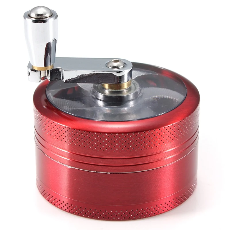 3 Layers Herb Spice Grinder Aluminum Mill Pollinator 55mm Hand