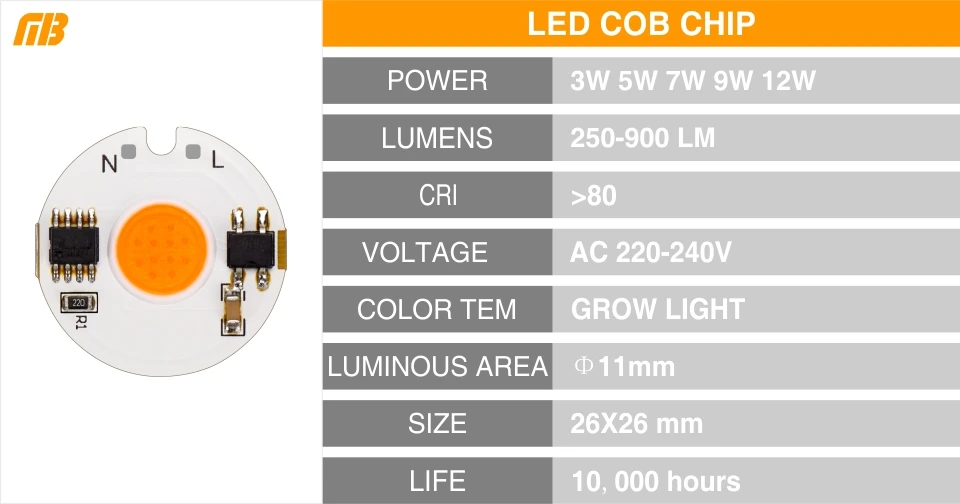 Светодио дный светодиодный COB Чип умный IC свет 3 Вт 5 Вт 7 Вт 9 Вт 12 Вт В 220 В День холодный теплый белый светать для светодио дный DIY