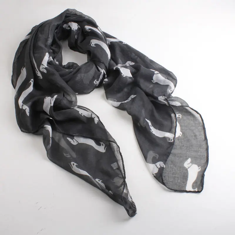 

10pcs/lot New Design fashion animal print scarf Hot sale winter dog scarf big size voile scarf Free shipping