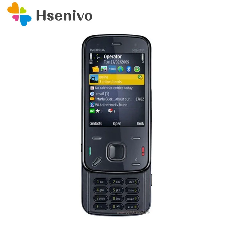 

Original Refurbished Nokia N86 Mobile Phone White Unlocked N86 Cell Phone 3G WIFI 8MP Bluetooth MP3 Free Shipping