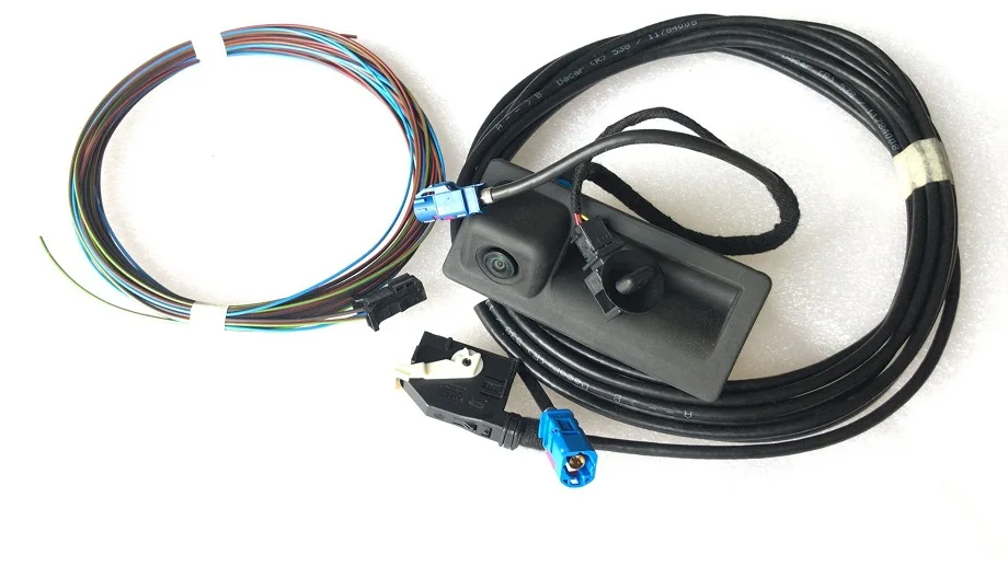 Гамма заднего вида Камера комплект заднего вида заднего Камера для VW RCD510/RNS510 RNS315 PASSAT TIGUAN TOURAN Гольф 16D/56D 827 566A - Цвет: Wire And camera