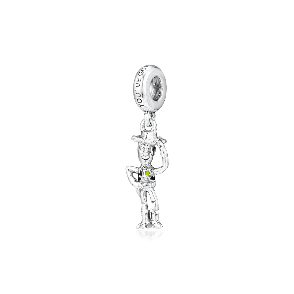 

Pandulaso TOY STORY WOODY Handing Charm 2019 Summer Woman DIY Beads For Jewelry Making Fits Original Sterling Silver Bracelets