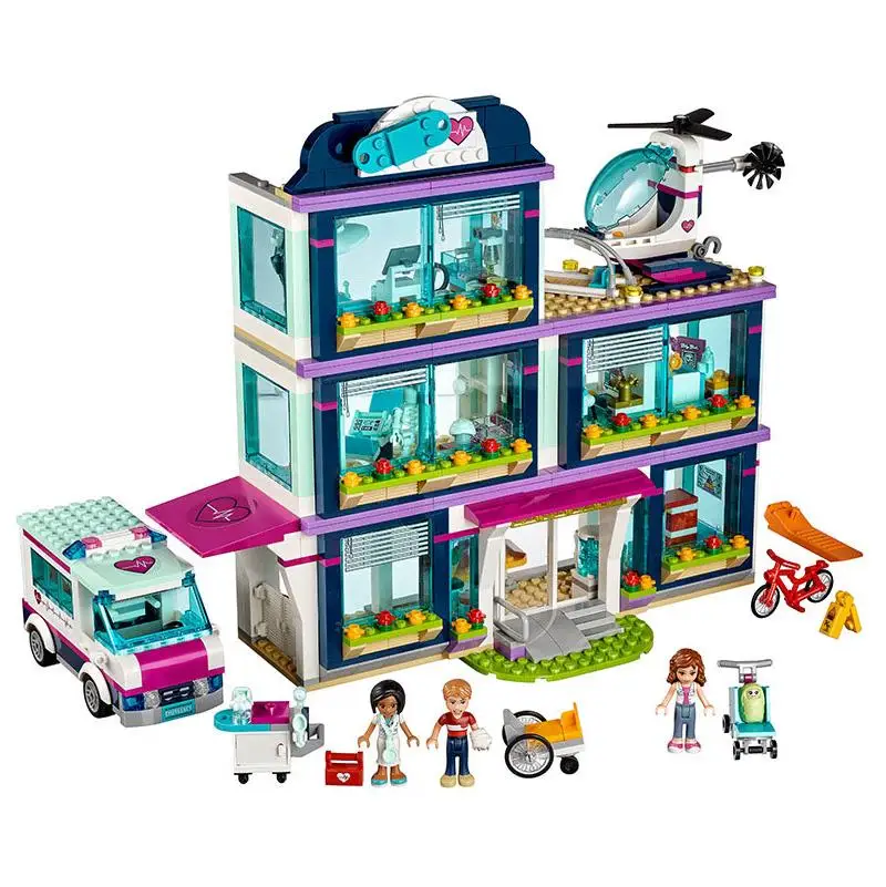

Models building toys hobbies 01039 Compatible with Legoing blocks 41318 friends Heartlake Hospital kids Bricks diy girl gifts